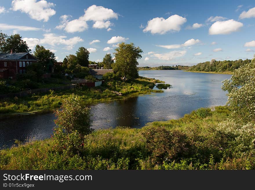 Staraya Ladoga fortress on Volkhov river, Leningrad region, St. Petersburg, Russia