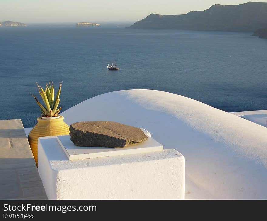 Overlooking Santorini