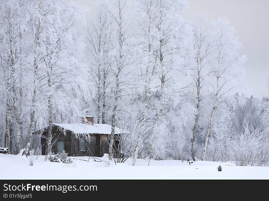 House in winter