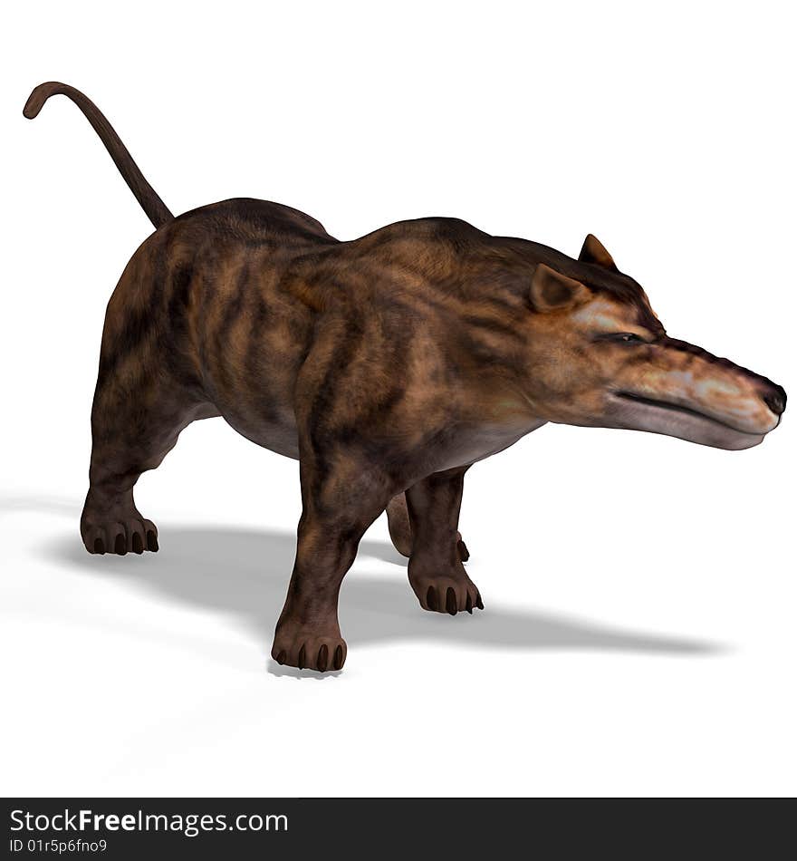 Dangerous dinosaur Andrewsarchus With Clipping