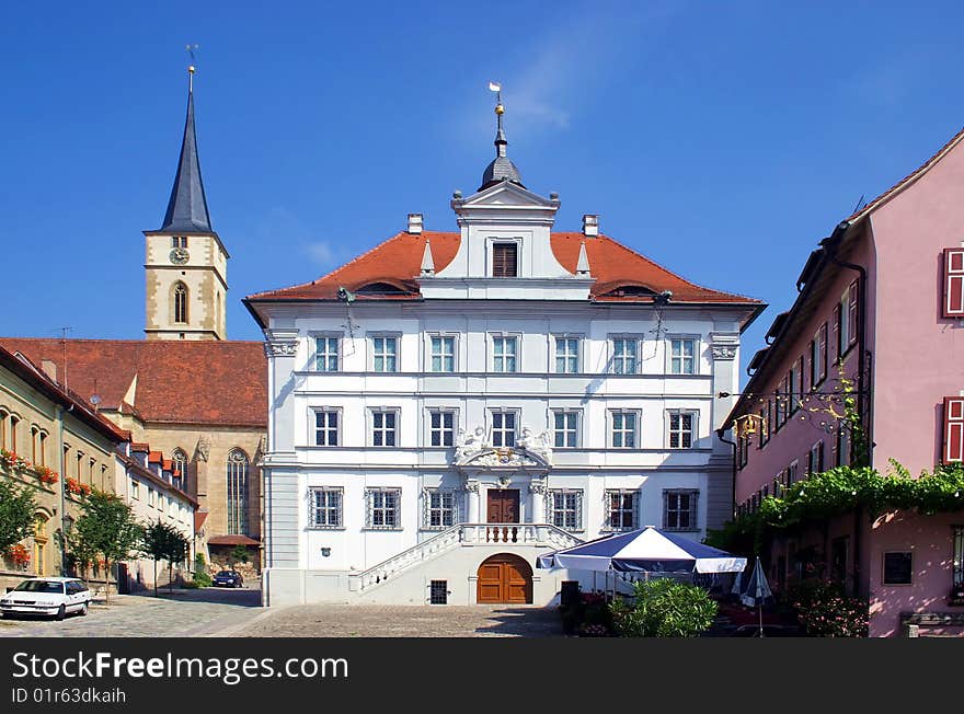 Market place of Iphofen / Germany. Market place of Iphofen / Germany