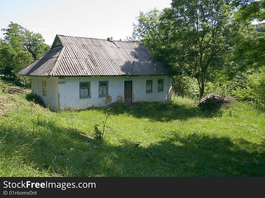 A old house on verge of collapse