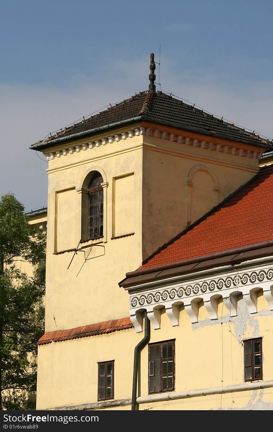 Architecture details of old monastery in krakow, poland. Architecture details of old monastery in krakow, poland