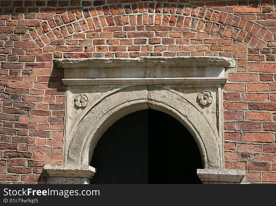 Arch above the church entrance