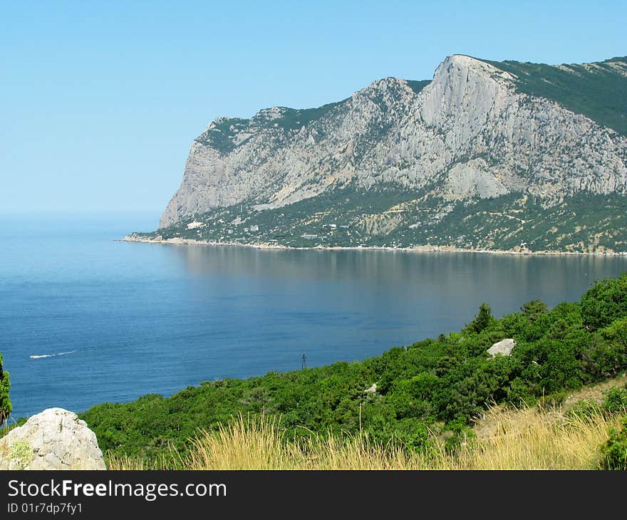 Bay of Laspi in Crimea the Black sea. Bay of Laspi in Crimea the Black sea