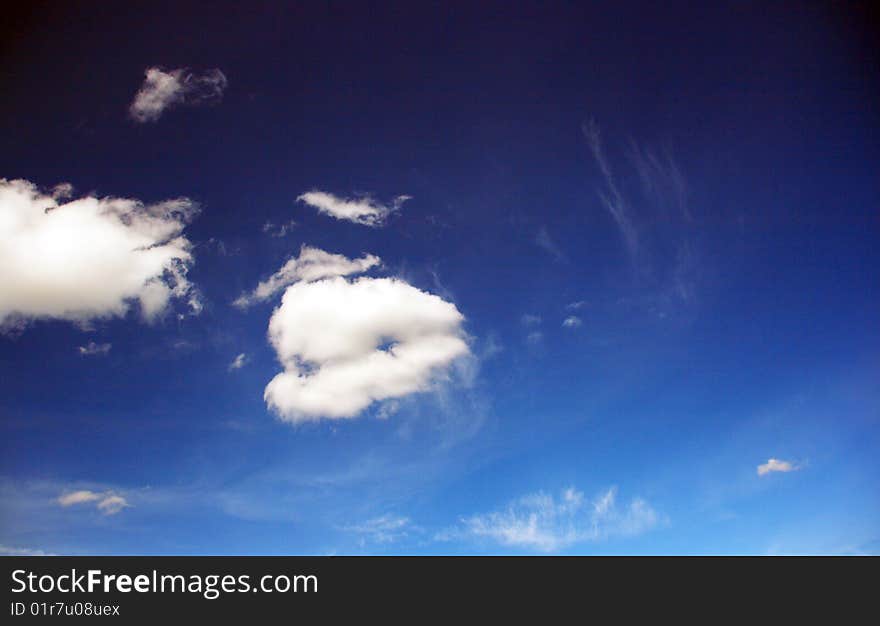 The sky with clouds on our city...