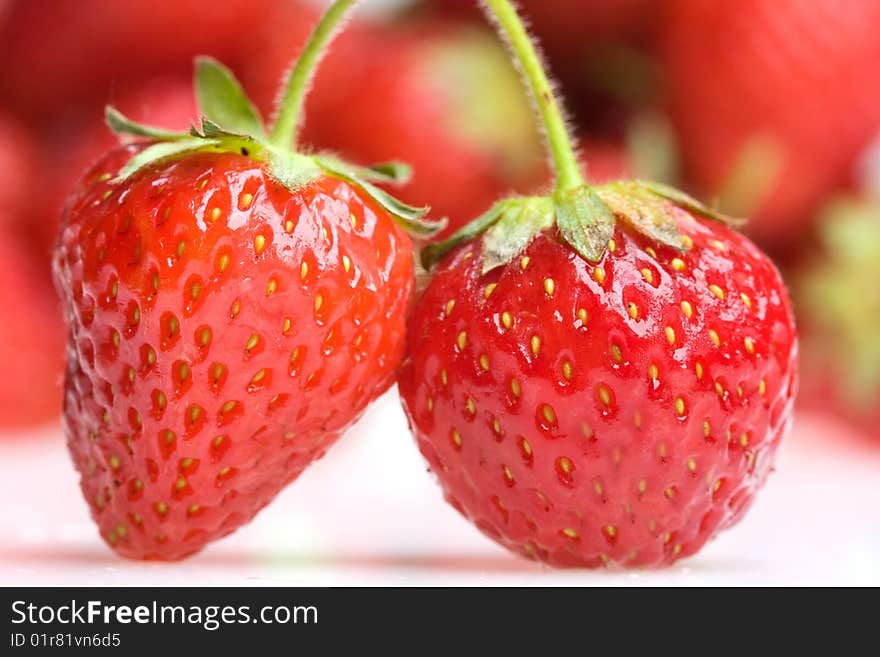 Strawberry on a white background