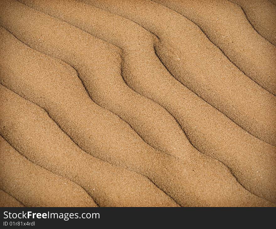 Sand dunes in the Sahara Desert