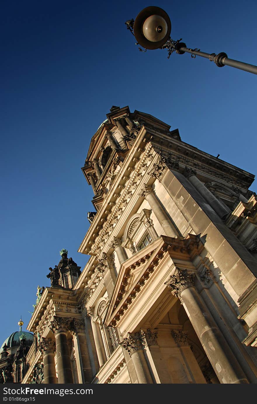 Berlin Cathedral - the right Dome. Berlin, Germany. Was shot at 05.09.2007. The Cathedral of Berlin is the largest church in the city, and it serves as a vital center for the Protestant church of Germany. Reaching out well beyond the borders of the parish and of Berlin, the cathedral attracts thousands of visitors, year after year, from Germany and abroad. The height of the domes is 114 meters. Berlin Cathedral - the right Dome. Berlin, Germany. Was shot at 05.09.2007. The Cathedral of Berlin is the largest church in the city, and it serves as a vital center for the Protestant church of Germany. Reaching out well beyond the borders of the parish and of Berlin, the cathedral attracts thousands of visitors, year after year, from Germany and abroad. The height of the domes is 114 meters.