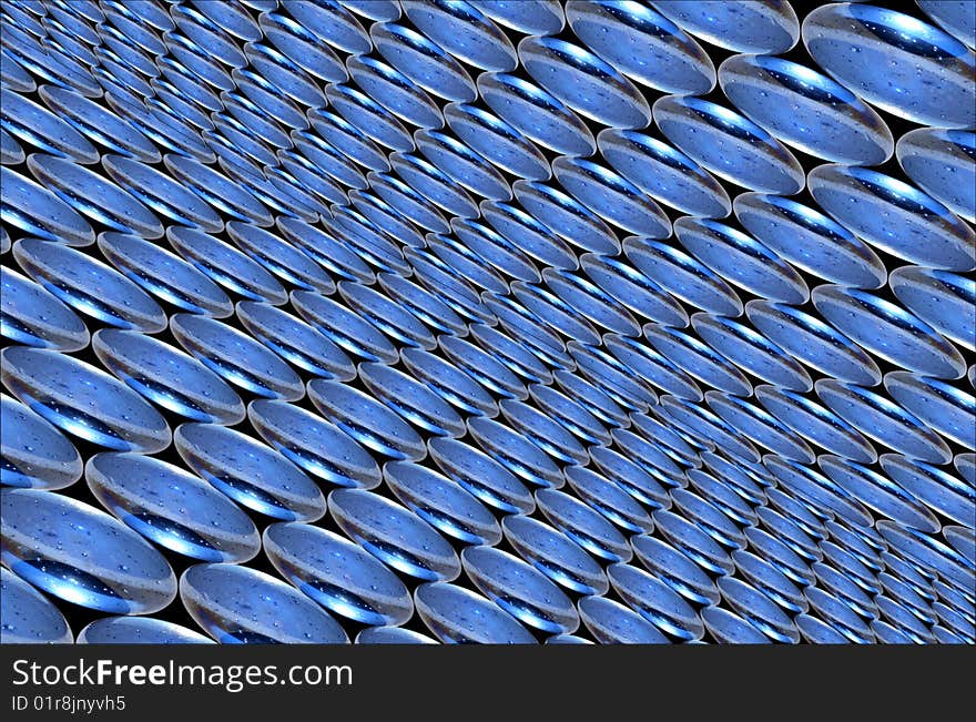 Nice abstract background made from blue glass balls. Nice abstract background made from blue glass balls