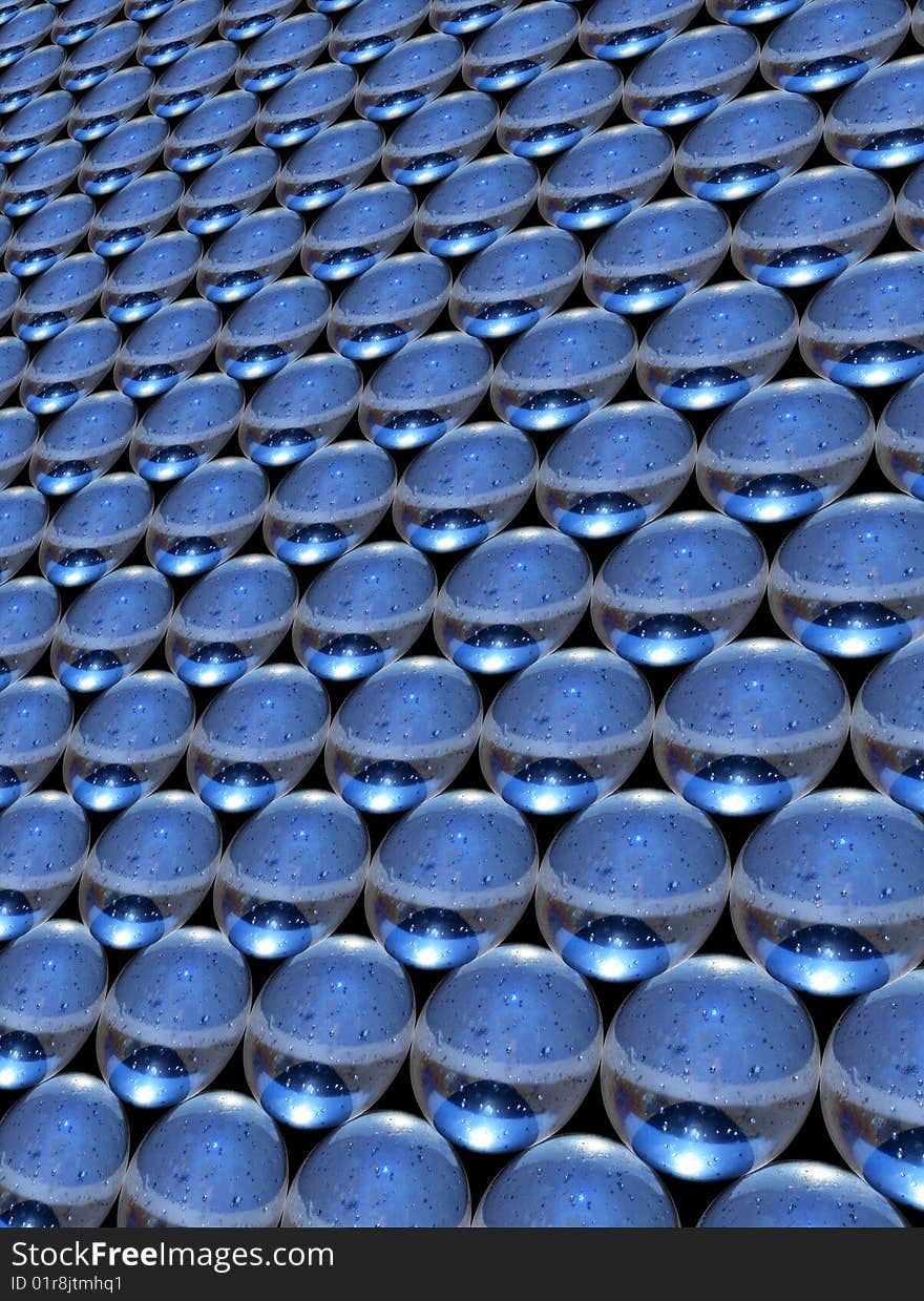 Nice abstract background made from blue glass balls. Nice abstract background made from blue glass balls