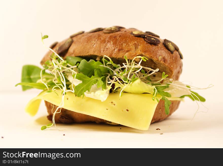 Pumpkin seed sandwich