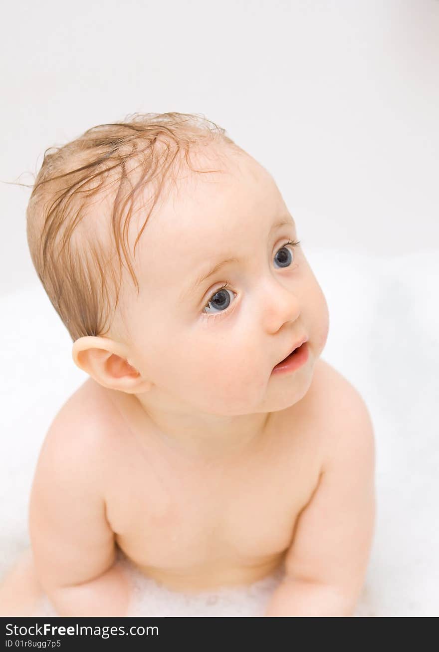 Baby in bath