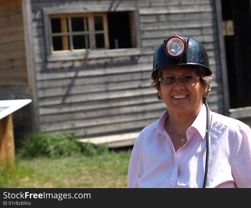 Lady coalminer.