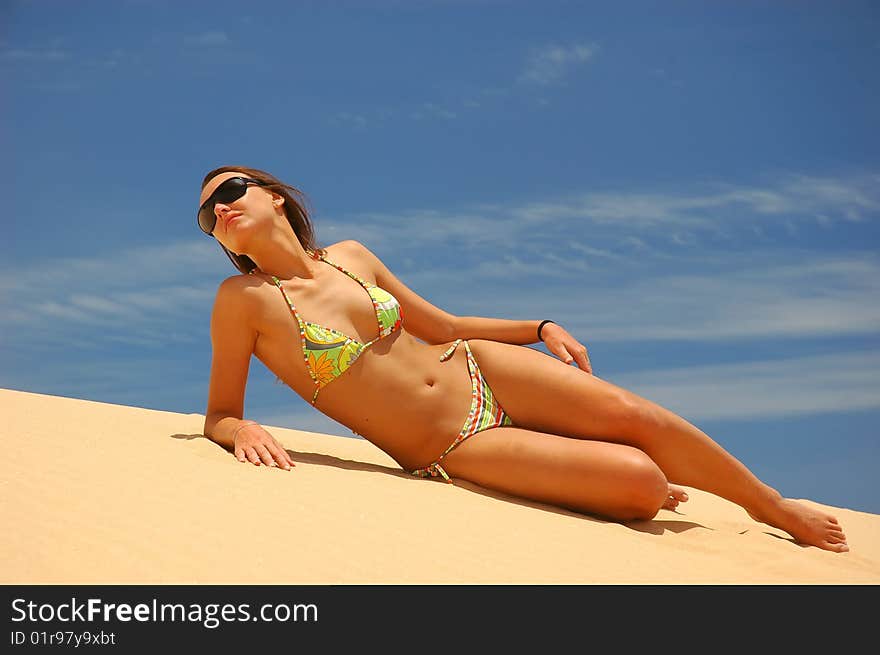 Woman on the beach