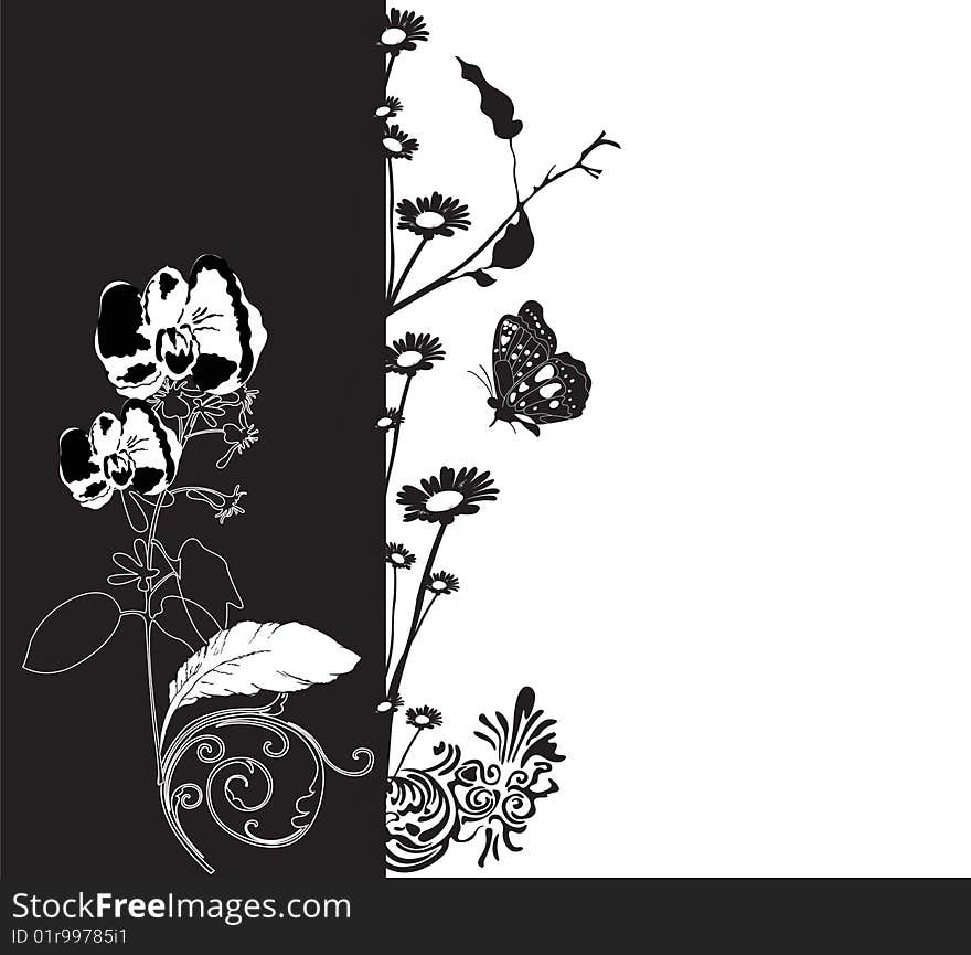 Illustration of a decorative background