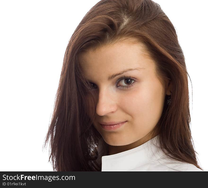 Portrait of young beautiful woman