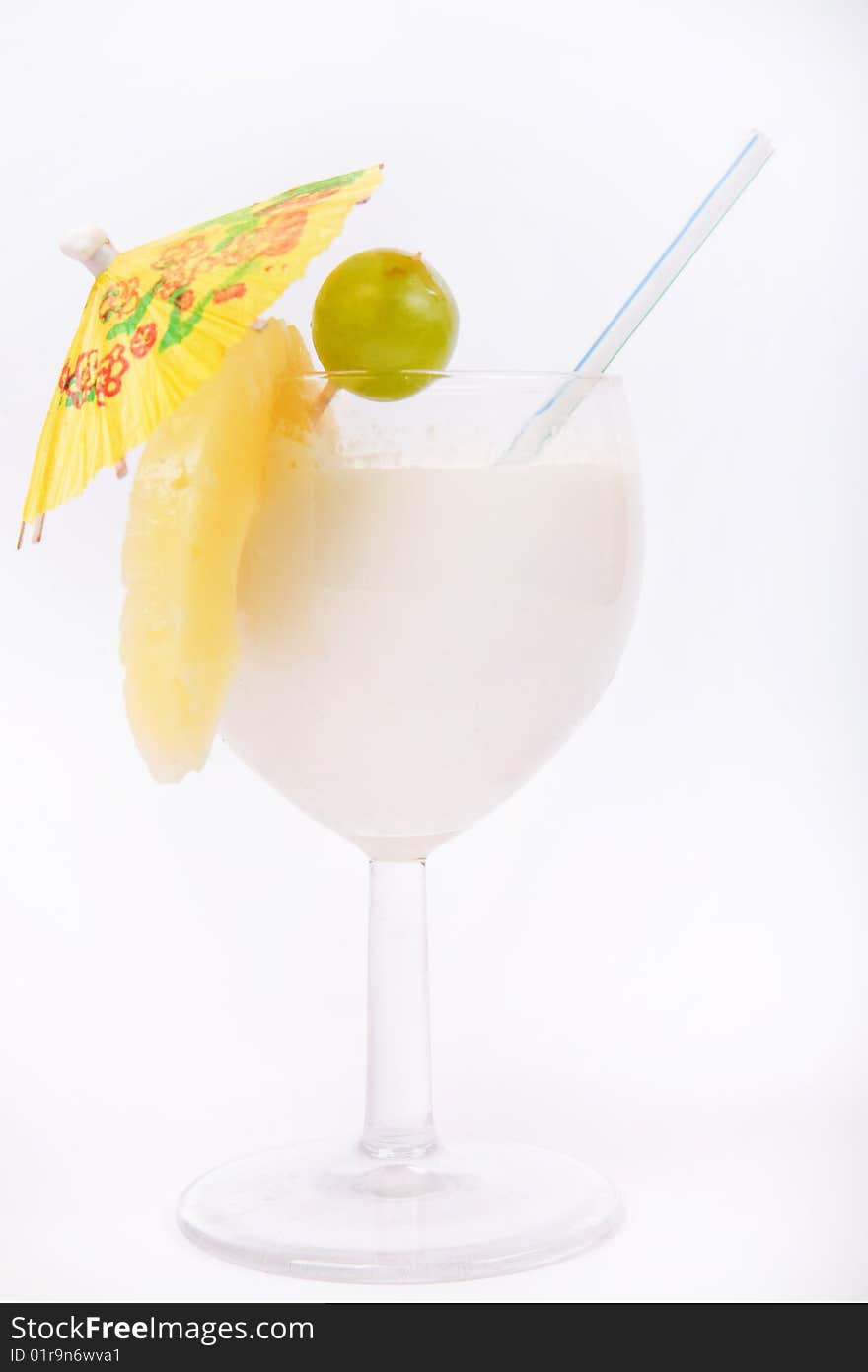 Alcohol Drink on white background