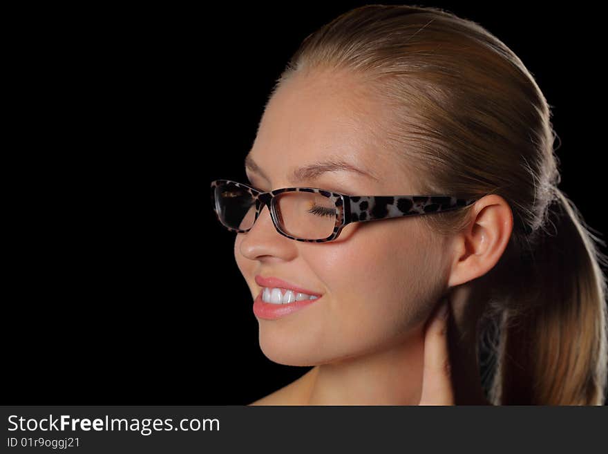 Woman in glasses