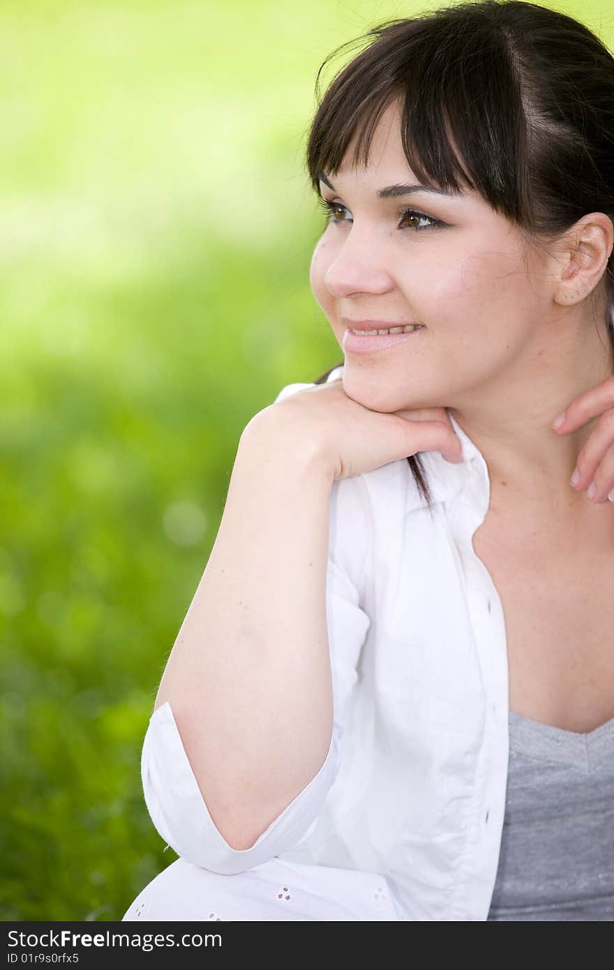 Woman in park