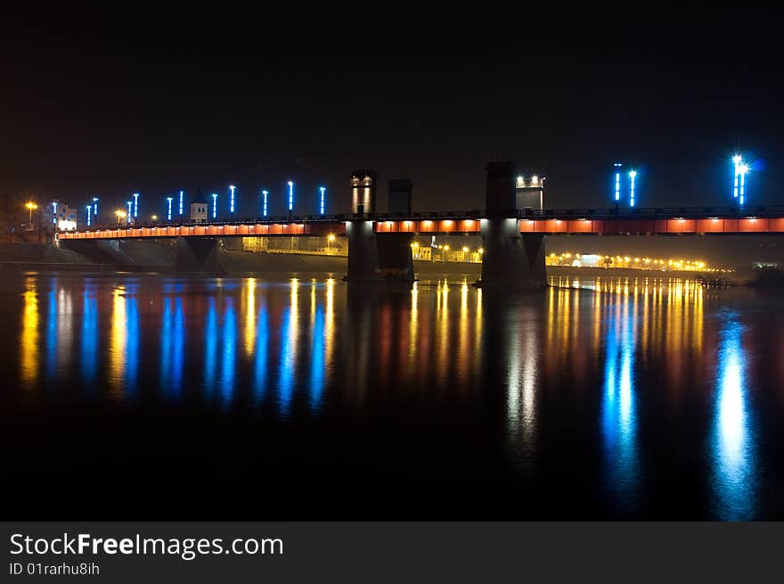 It is a bridge in Kaunas, Lithuania. It is a bridge in Kaunas, Lithuania.