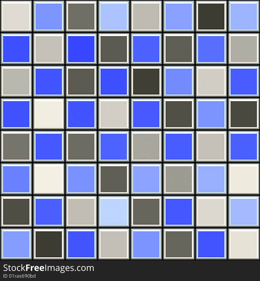 Blue and grey tile pattern