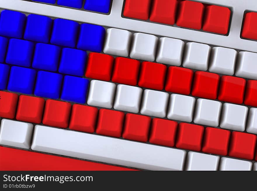 Keyboard like flag