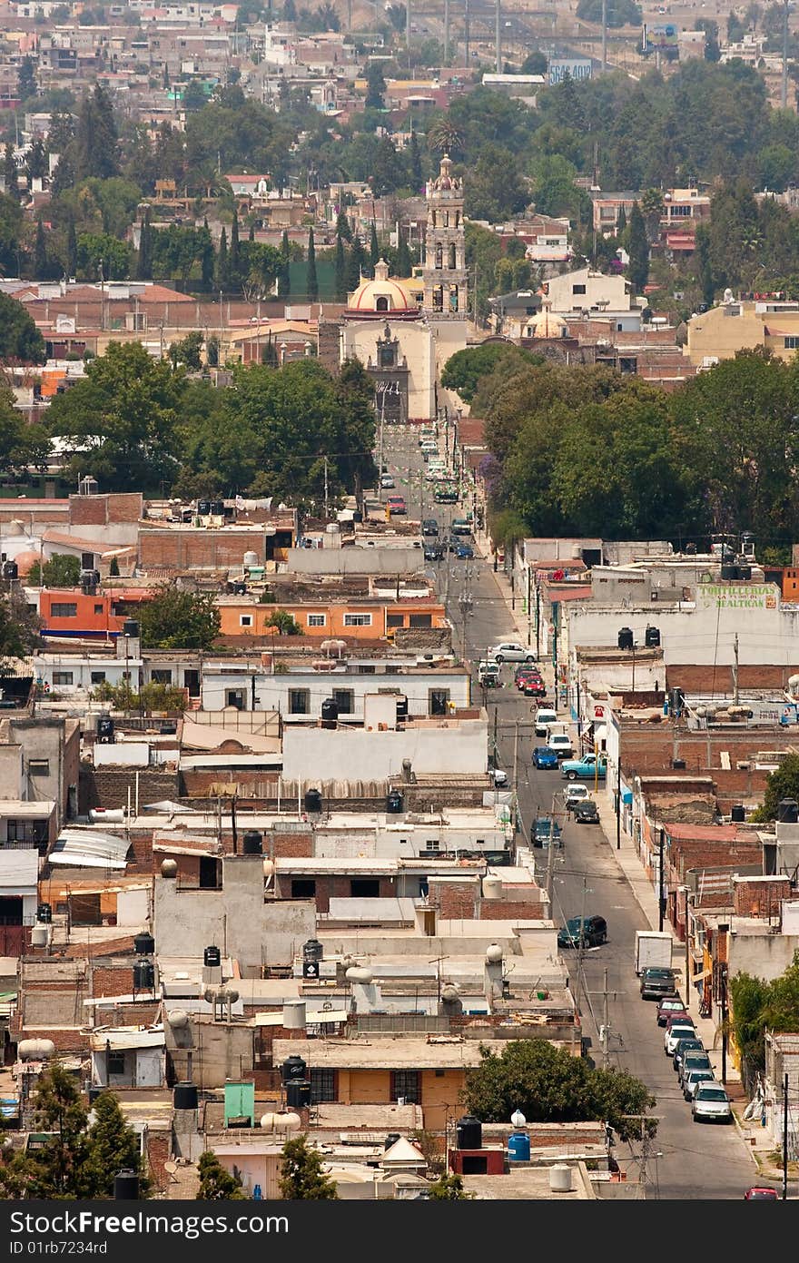 Cholula church in mexico near puebla