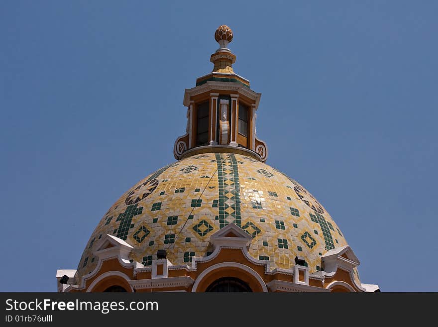 Cholula church dome