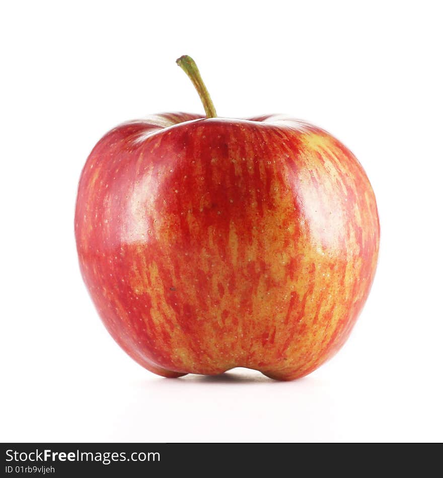 Red apple isolated on white