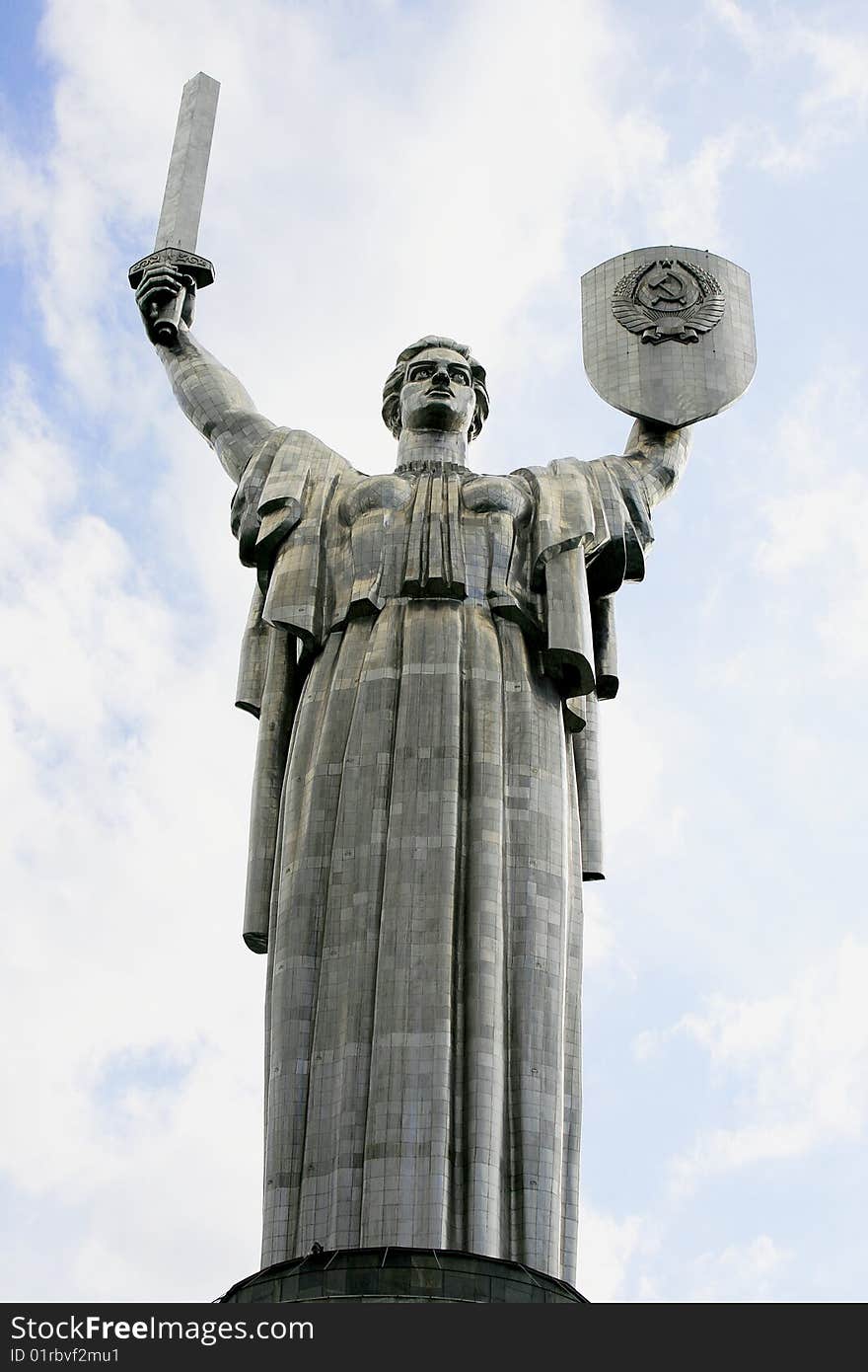 The monument, a sculpture - a symbol of Soviet victory in the Great Patriotic War of 1941-1945. The monument, a sculpture - a symbol of Soviet victory in the Great Patriotic War of 1941-1945