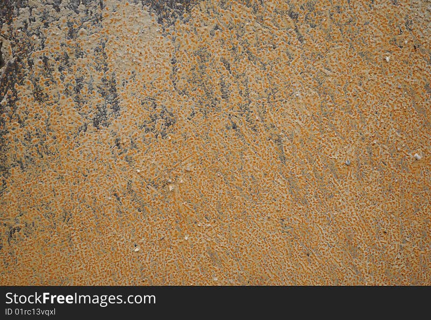 A view at an rusty, iron wall. A view at an rusty, iron wall.