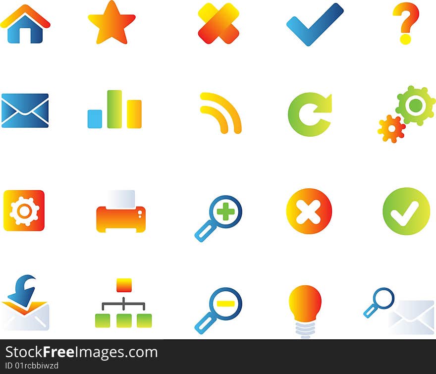 Vector icons set