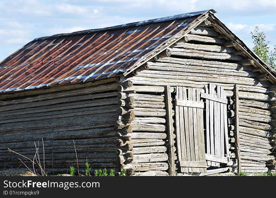 Nostalgic Log Hay Barn