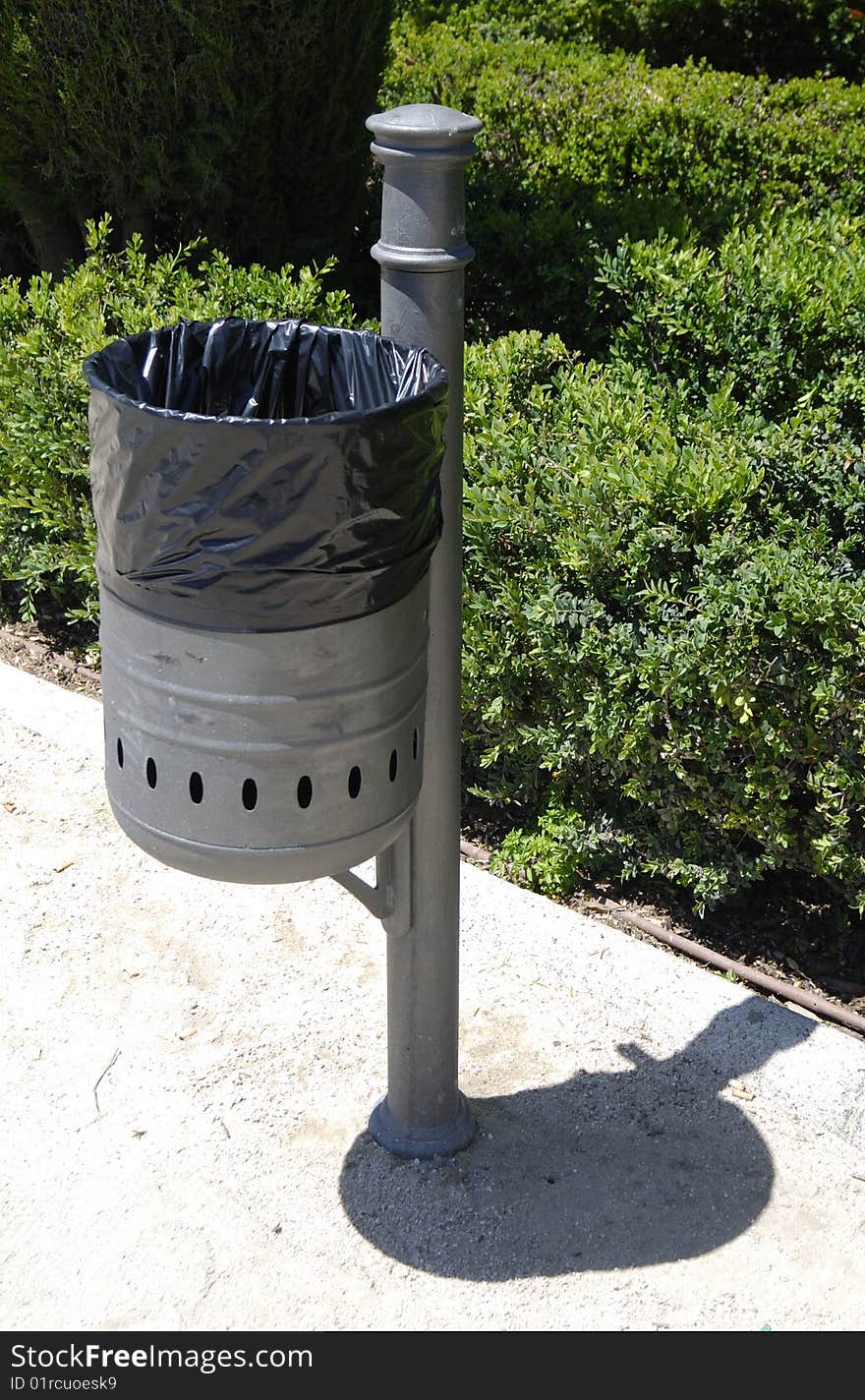 Waste Bin In A Park