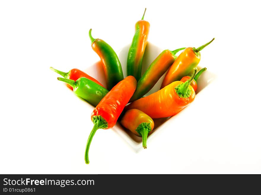 White Bowl Of Chillis