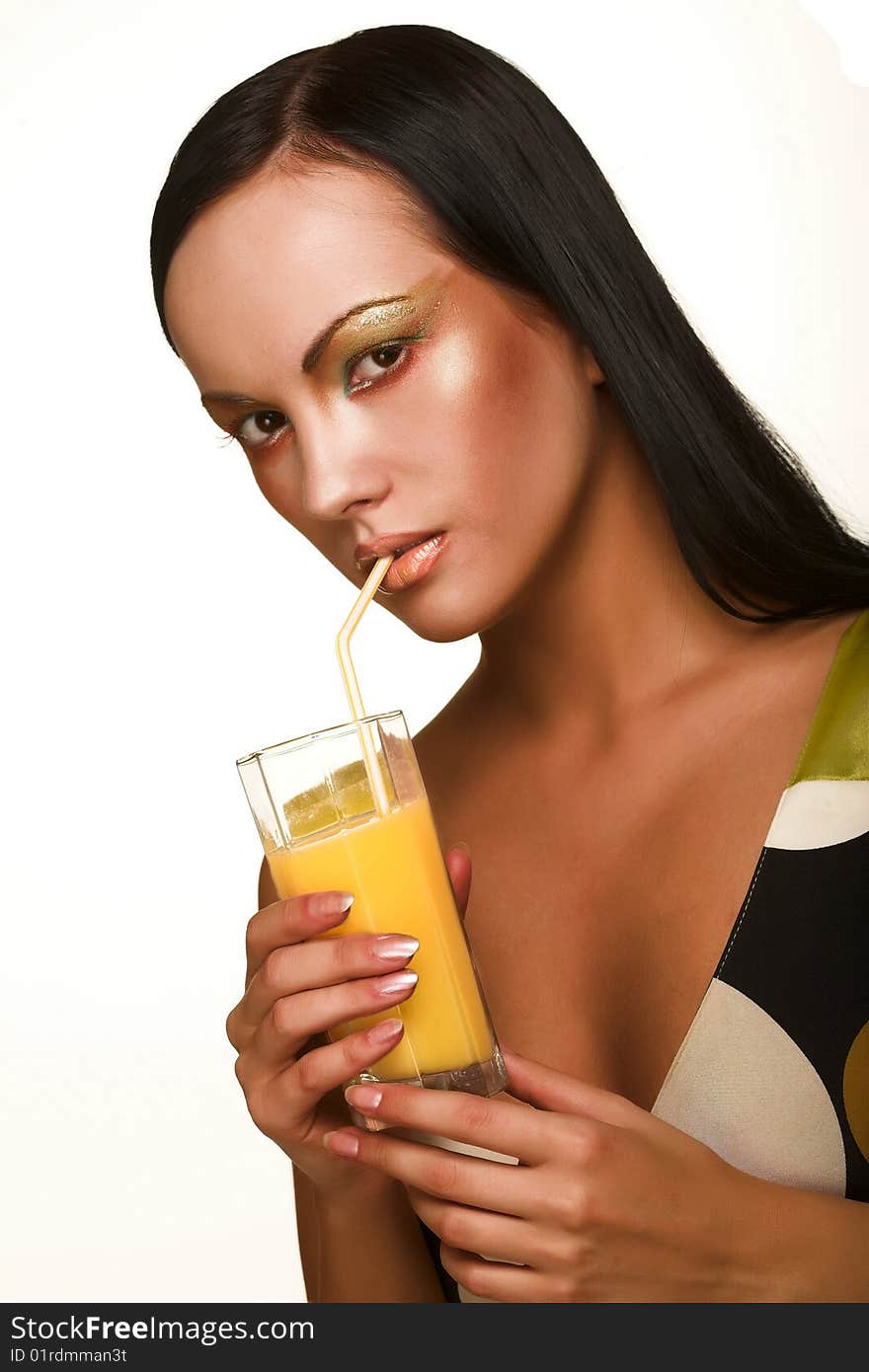 Woman With Orange Juice