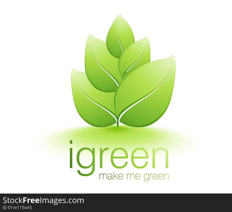 Be Green Illustration, Vector file easy to edit or change color. Be Green Illustration, Vector file easy to edit or change color.