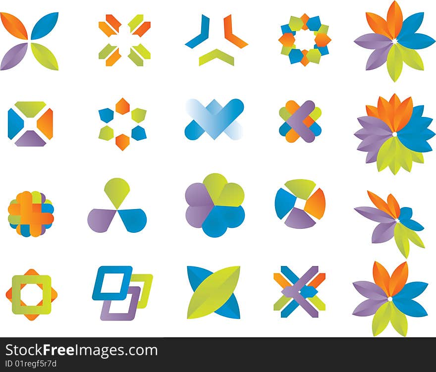 Design elements set. vector only