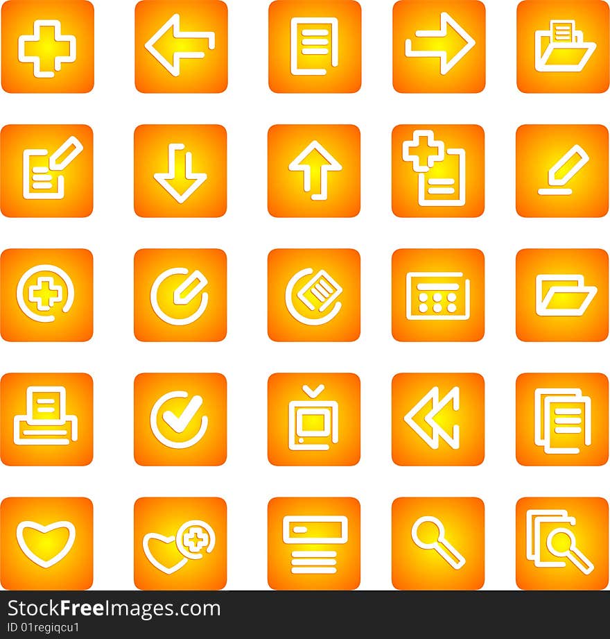 Vector icons set. business and finance