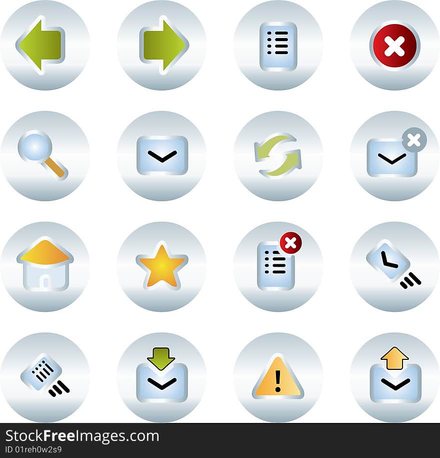 Vector icons set. business and finance