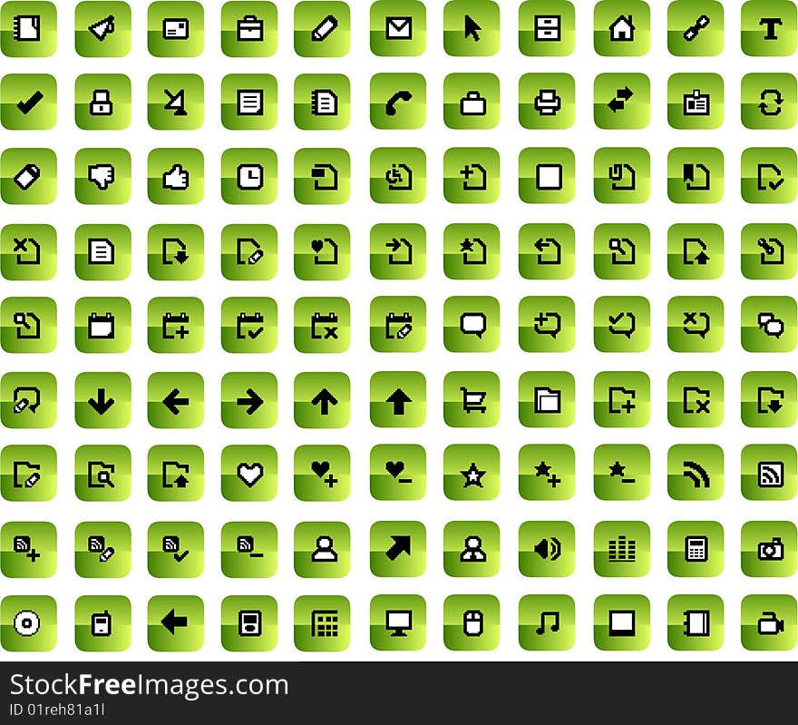 Vector Icons Set.