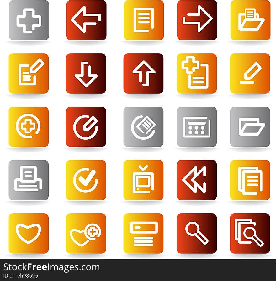 Vector icons set. business and finance