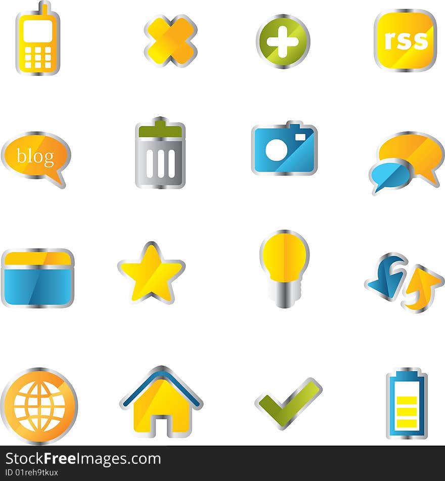 Vector icons set. business and finance