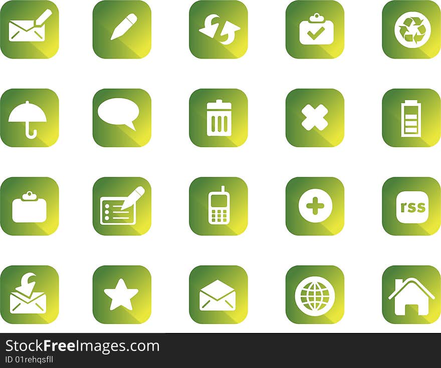 Vector icons set. business and finance