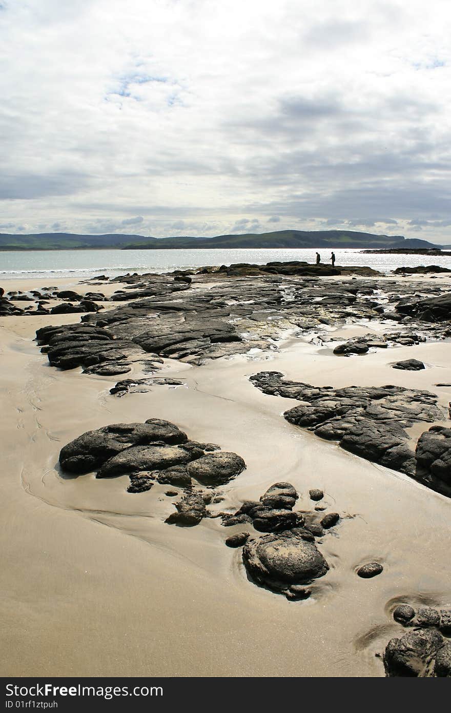 Walk on the beach at Curio Bay, New Zealand