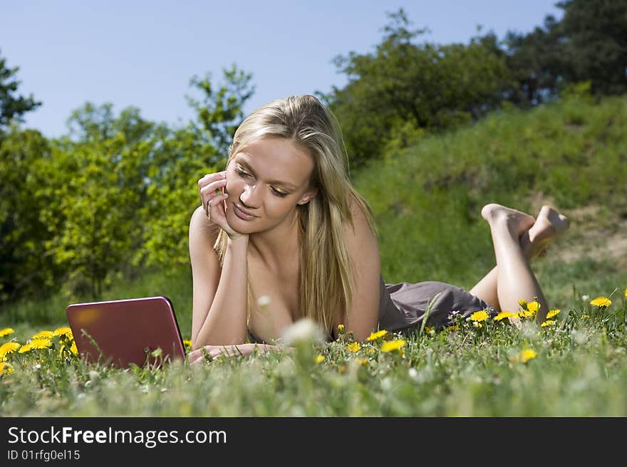 Girl on the meadow