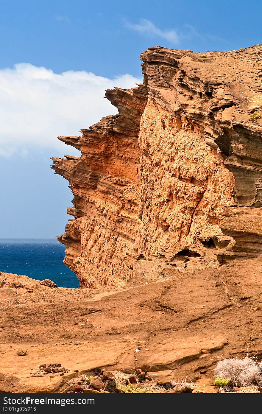 El Golfo rock, Lanzarote.