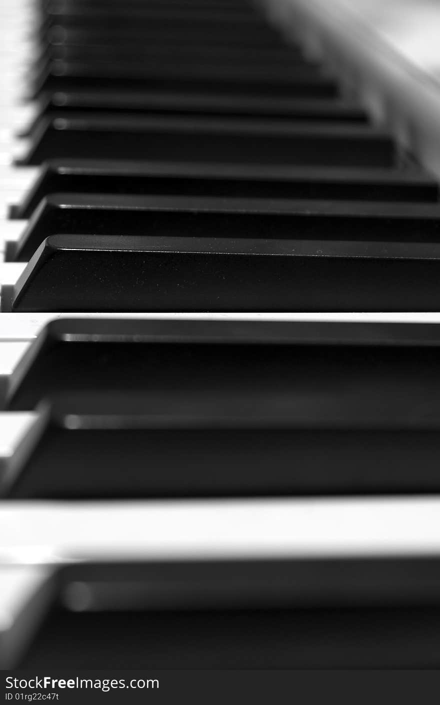 Keyboard of a grand piano