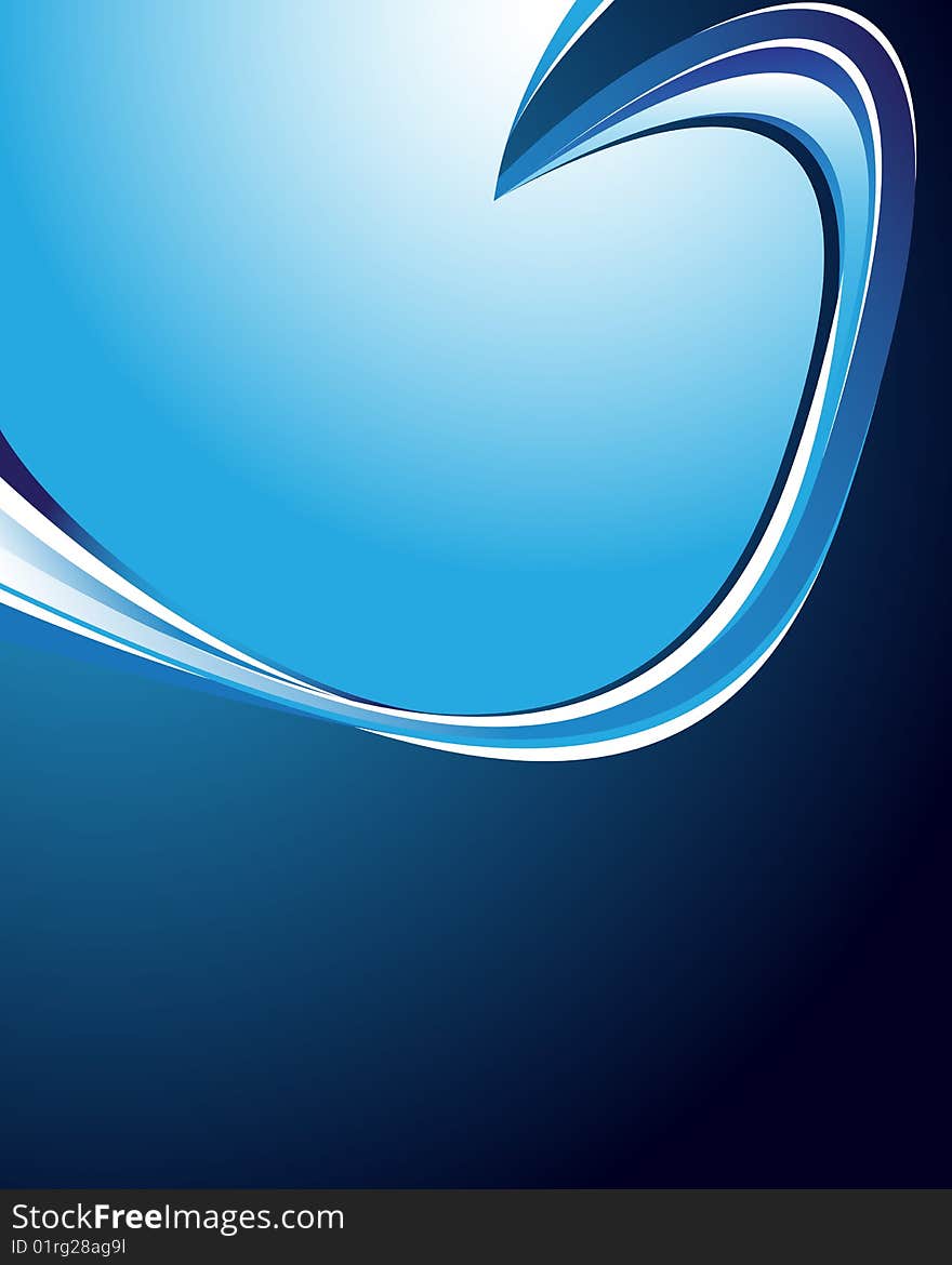 Blue abstract background with place for your text